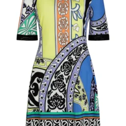 Ana Alcazar Korte Mouwen Jurk Zinis -Goedkope Mooie Kled Winkel ana alcazar 047751 2898 9101