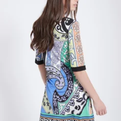 Ana Alcazar Korte Mouwen Jurk Zinis -Goedkope Mooie Kled Winkel ana alcazar 047751 2898 9104