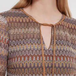 Ana Alcazar Lange Mouwen Jurk Zirea -Goedkope Mooie Kled Winkel ana alcazar 047770 2904 9105