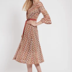 Ana Alcazar Midi Jurk Zalo -Goedkope Mooie Kled Winkel ana alcazar 047798 2911 9105