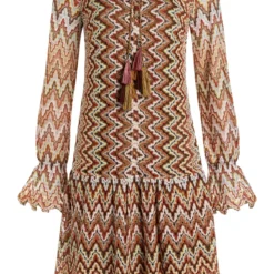 Ana Alcazar Lange Mouwen Jurk Zalta -Goedkope Mooie Kled Winkel ana alcazar 047800 2911 9101