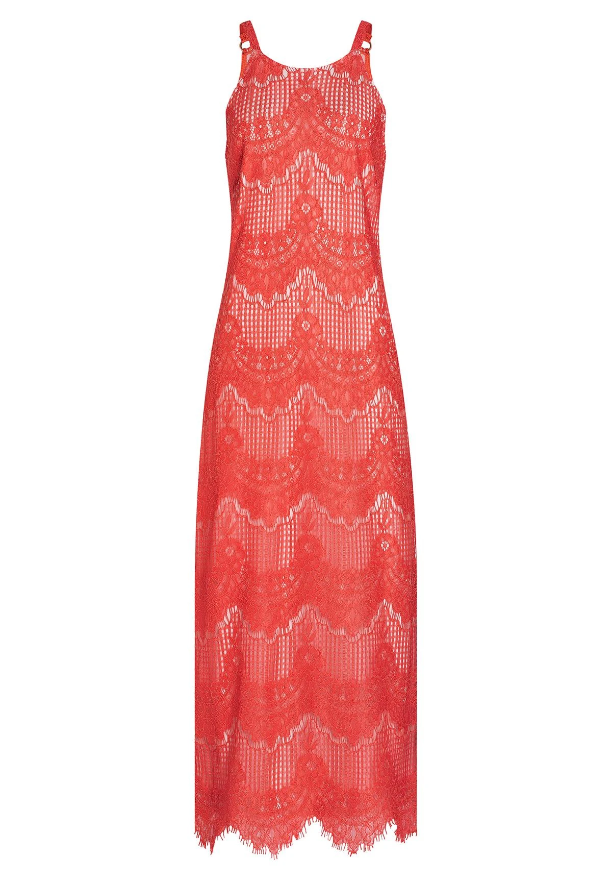 Ana Alcazar Ana Alazar Maxi Jurk Afrea Rood-Wit 6 Ana Alcazar Ana Alazar Maxi Jurk Afrea Rood-Wit - Afbeelding 6