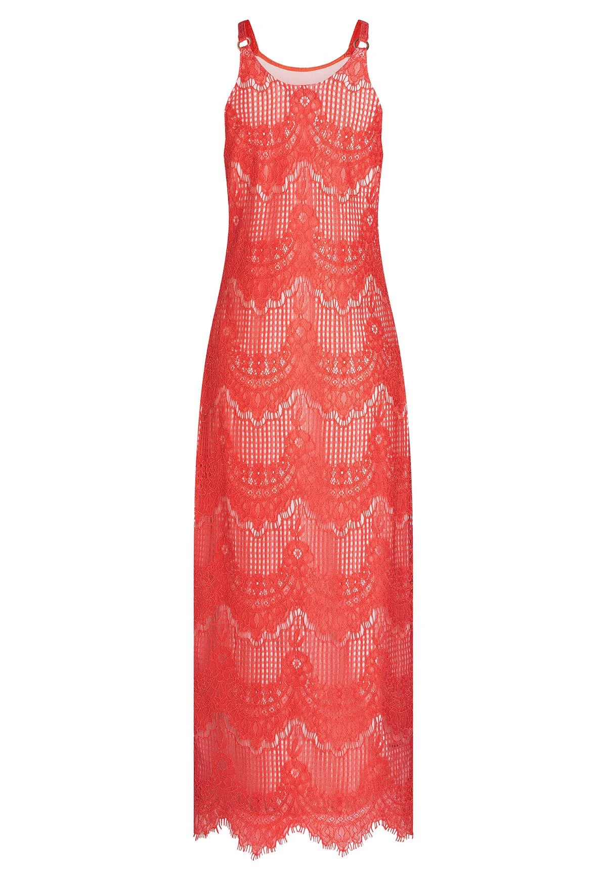 Ana Alcazar Ana Alazar Maxi Jurk Afrea Rood-Wit 5 Ana Alcazar Ana Alazar Maxi Jurk Afrea Rood-Wit - Afbeelding 5