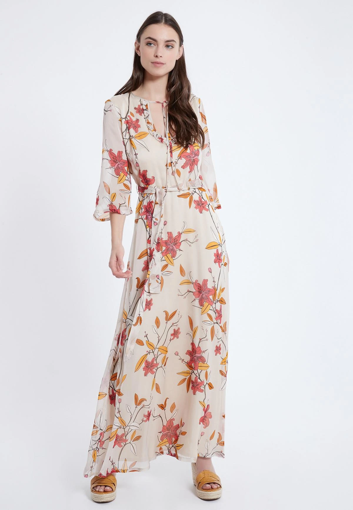 Ana Alcazar Zijden Maxi Jurk Alby 2 Ana Alcazar Zijden Maxi Jurk Alby - Afbeelding 2