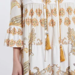 Ana Alcazar Korte Boho Jurk Apta -Goedkope Mooie Kled Winkel ana alcazar 047857 29318