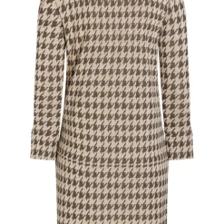 Ana Alcazar Houndstooth Jurk Beipy -Goedkope Mooie Kled Winkel ana alcazar 048126 2979 8007