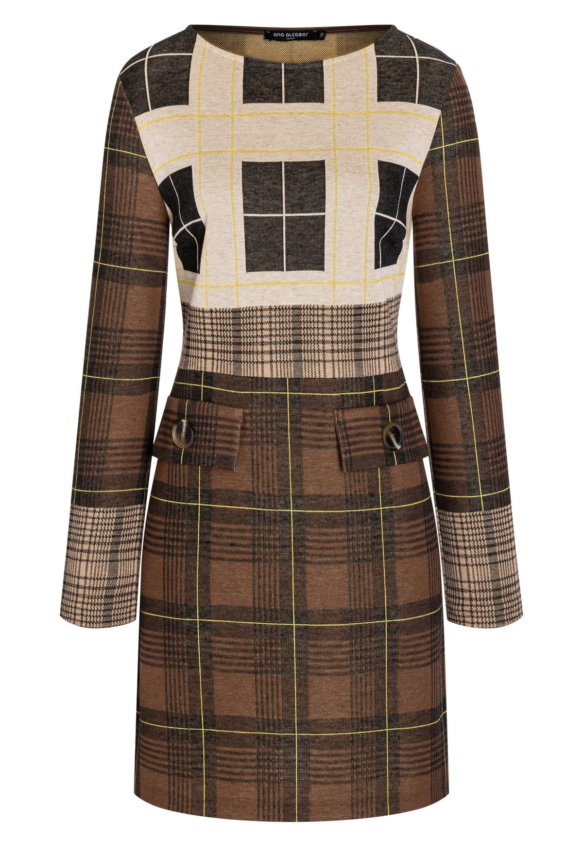 Ana Alcazar Geruite Jurk Belly 6 Ana Alcazar Geruite Jurk Belly - Afbeelding 6