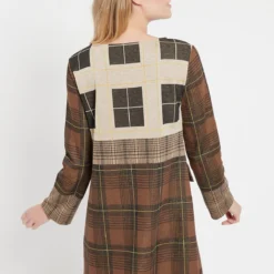 Ana Alcazar Geruite Jurk Belly 8 Ana Alcazar Geruite Jurk Belly -Goedkope Mooie Kled Winkel ana alcazar 048143 29844