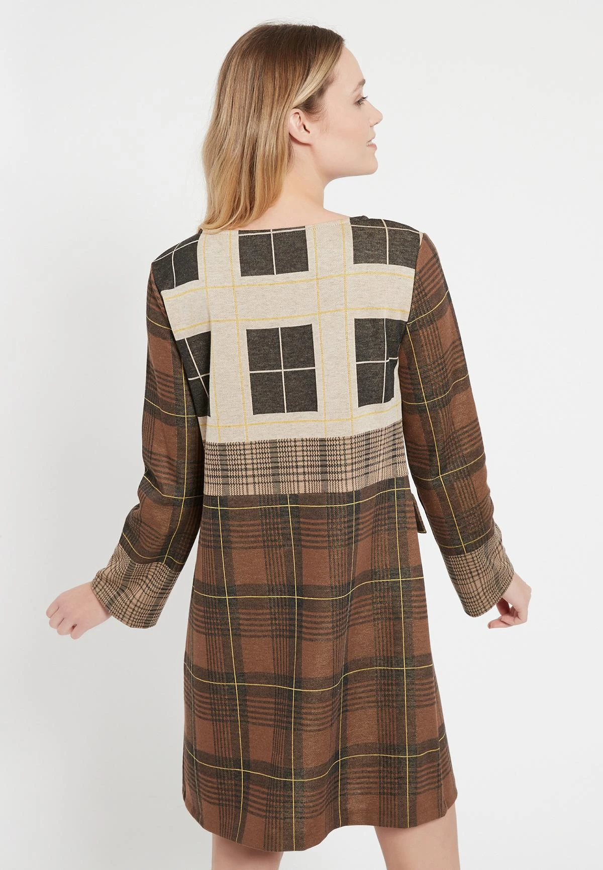 Ana Alcazar Geruite Jurk Belly 3 Ana Alcazar Geruite Jurk Belly - Afbeelding 3