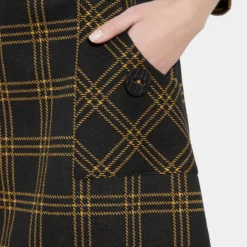 Ana Alcazar Geruite Jurk Bemly -Goedkope Mooie Kled Winkel ana alcazar 048147 2985 8005