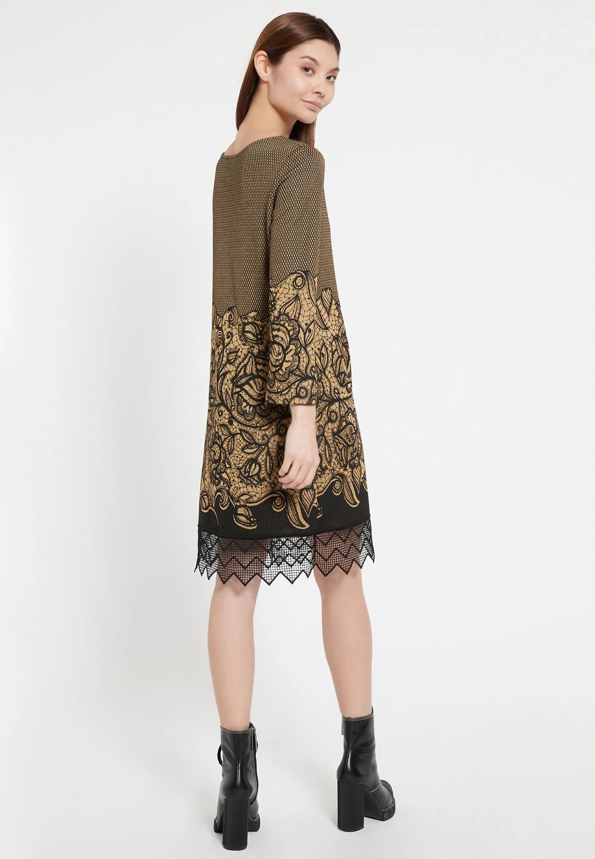 Ana Alcazar Kant Jurk Bensa 3 Ana Alcazar Kant Jurk Bensa - Afbeelding 3