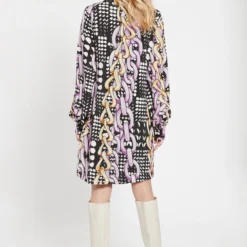 Ana Alcazar Blouse Jurk Bevis -Goedkope Mooie Kled Winkel ana alcazar 048179 29934