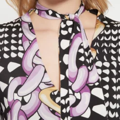 Ana Alcazar Blouse Jurk Bevis -Goedkope Mooie Kled Winkel ana alcazar 048179 29935