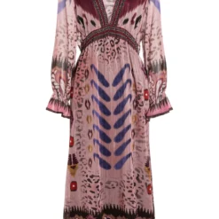 Ana Alcazar Lange Hippie Jurk Cava -Goedkope Mooie Kled Winkel ana alcazar 048311 3034 9111