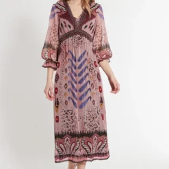 Ana Alcazar Lange Hippie Jurk Cava
