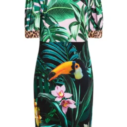 Ana Alcazar Lorte Mouwen Jurk Ceily -Goedkope Mooie Kled Winkel ana alcazar 048352 3044 9106