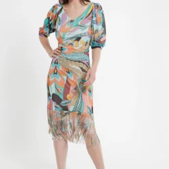 Ana Alcazar Franjes Jurk Cepal