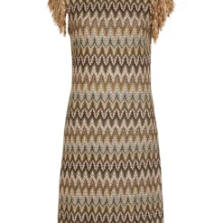 Ana Alcazar Franjes Jurk Ciba -Goedkope Mooie Kled Winkel ana alcazar 048412 3059 9101