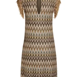 Ana Alcazar Franjes Jurk Ciba -Goedkope Mooie Kled Winkel ana alcazar 048412 3059 9107