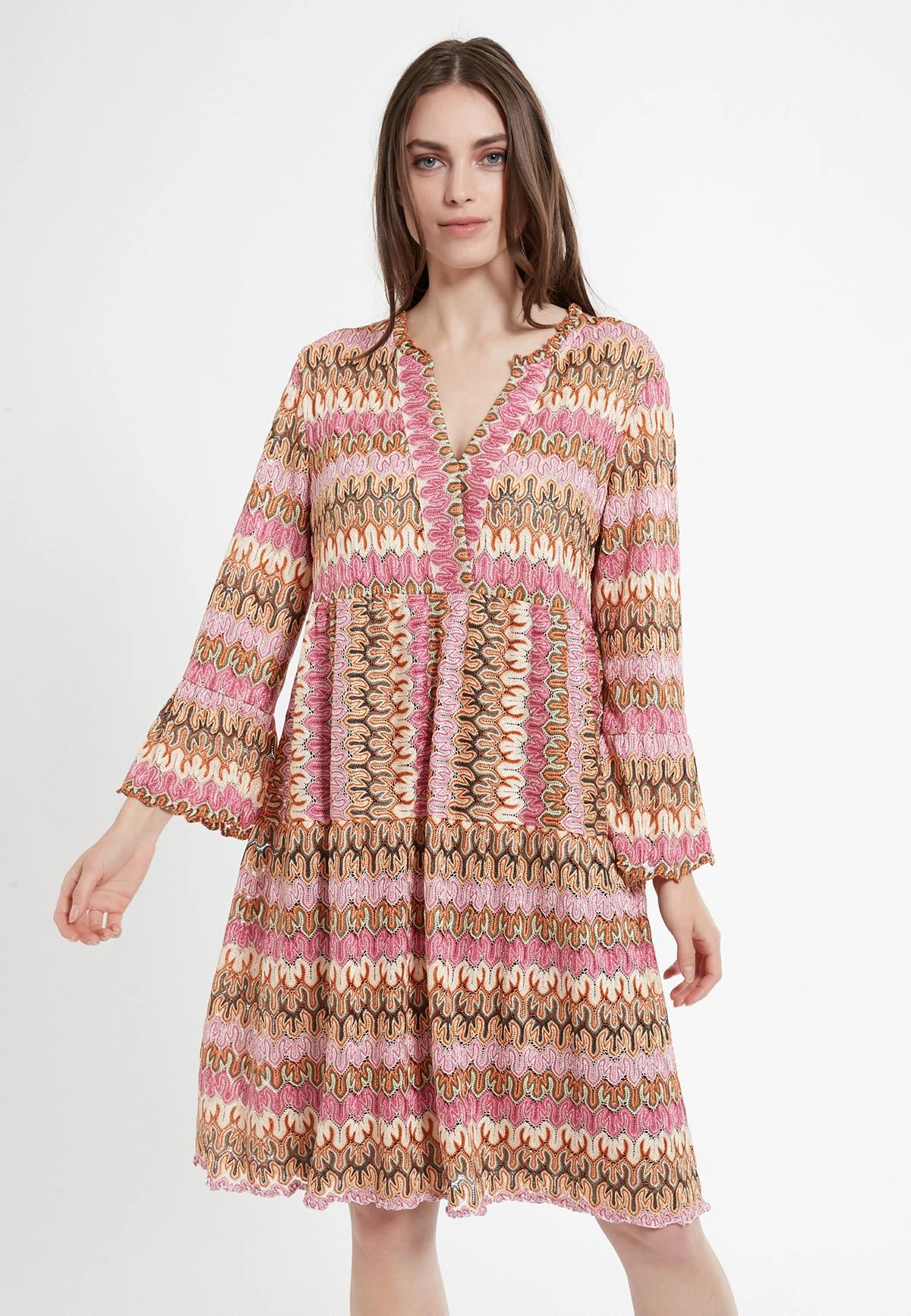 Ana Alcazar Gelaagde Jurk Cilea 2 Ana Alcazar Gelaagde Jurk Cilea - Afbeelding 2