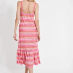 Ana Alcazar Midi Jurk Cyprosa -Goedkope Mooie Kled Winkel ana alcazar 048433 3063 9105