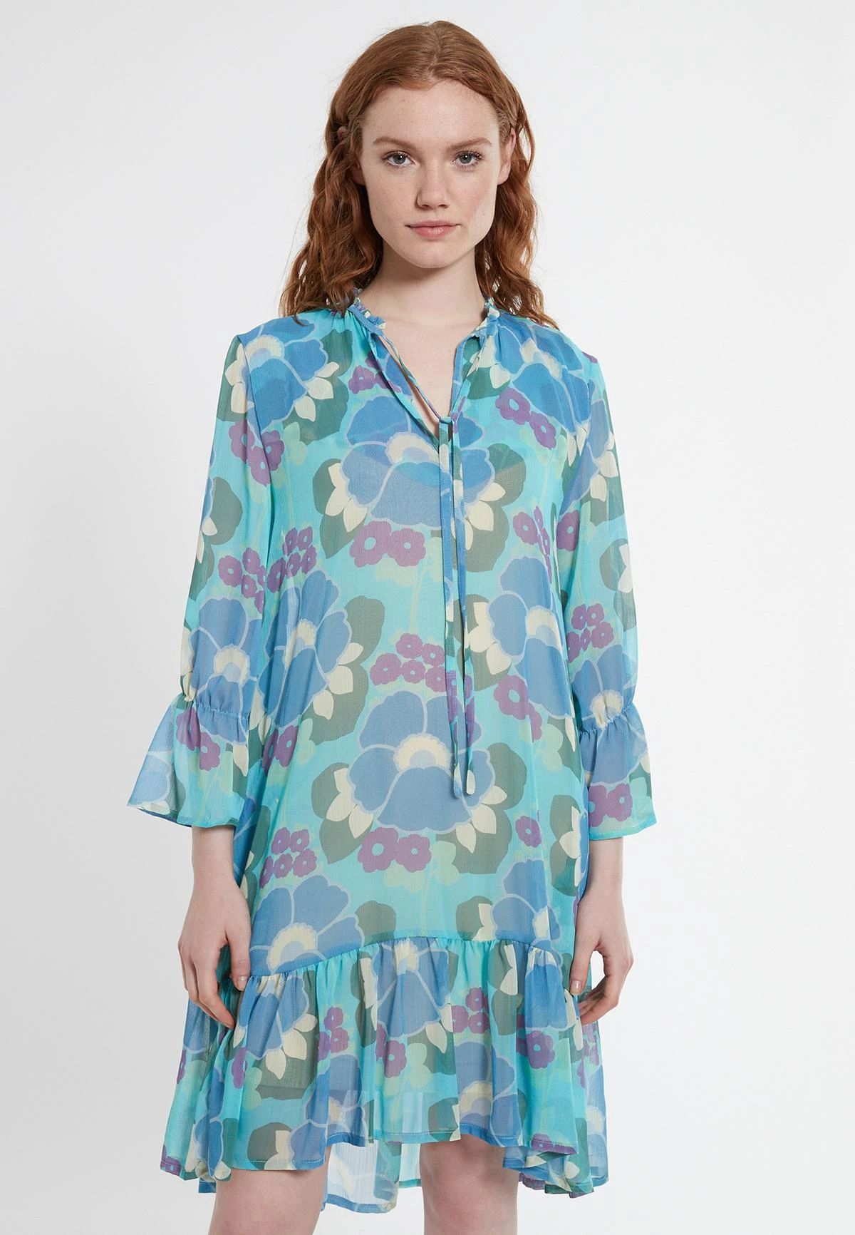 Ana Alcazar Ruches Jurk Dimonis 2 Ana Alcazar Ruches Jurk Dimonis - Afbeelding 2