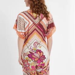 Ana Alcazar Korte Mouwen Jurk Durelis -Goedkope Mooie Kled Winkel ana alcazar 048524 30905