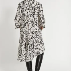 Ana Alcazar Swingende Jurk Edena -Goedkope Mooie Kled Winkel ana alcazar 048575 31094