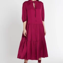 Ana Alcazar Satin Jurk Ekimy