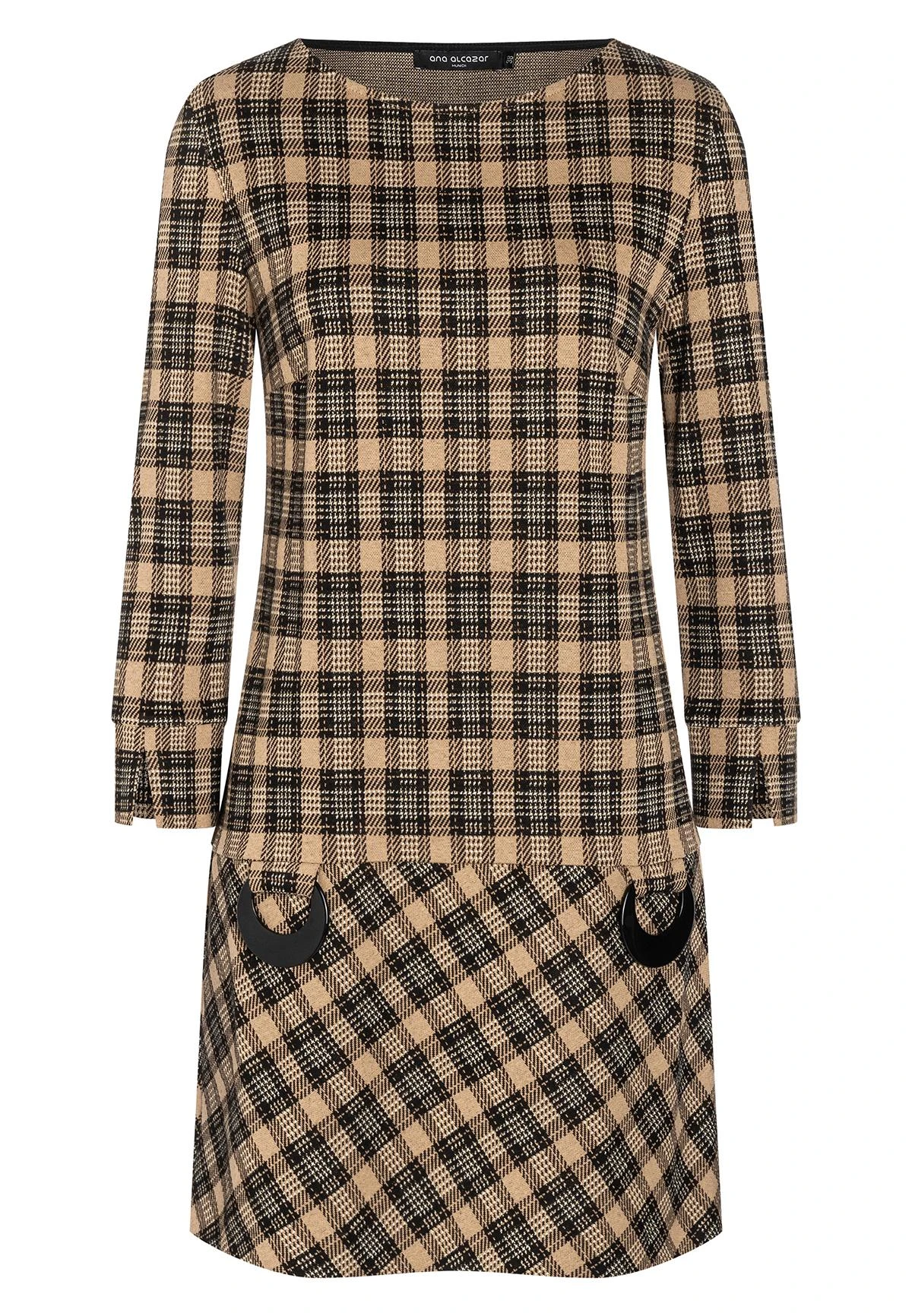 Ana Alcazar Geruite Jurk Emmy 6 Ana Alcazar Geruite Jurk Emmy - Afbeelding 6