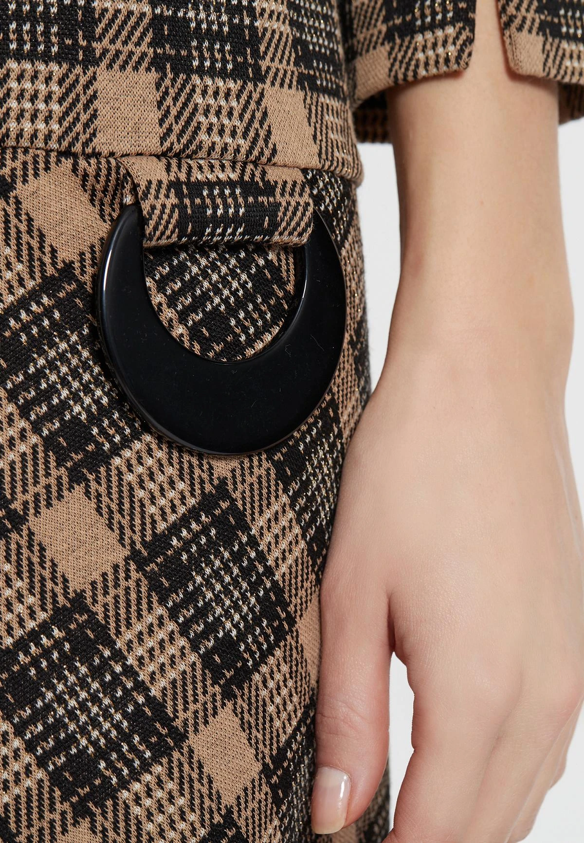 Ana Alcazar Geruite Jurk Emmy 4 Ana Alcazar Geruite Jurk Emmy - Afbeelding 4