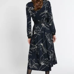 Ana Alcazar Midi Jurk Enjela -Goedkope Mooie Kled Winkel ana alcazar 048679 31294