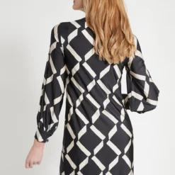 Ana Alcazar Bow Tie Jurk Etawa 8 Ana Alcazar Bow Tie Jurk Etawa -Goedkope Mooie Kled Winkel ana alcazar 048735 31454