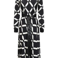 Ana Alcazar Midi Jurk Etria -Goedkope Mooie Kled Winkel ana alcazar 048736 31456