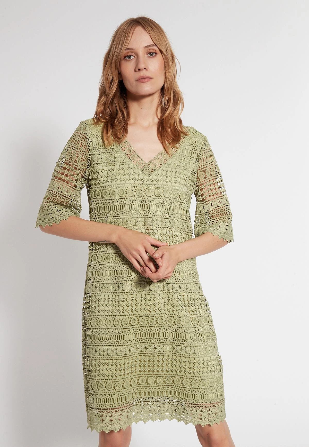 Ana Alcazar Kant Jurk Fabi 2 Ana Alcazar Kant Jurk Fabi - Afbeelding 2