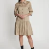 Ana Alcazar Korte Mouwen Jurk Fafyne