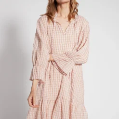 Ana Alcazar Ruches Jurk Fafone 9 Ana Alcazar Ruches Jurk Fafone -Goedkope Mooie Kled Winkel ana alcazar 048902 3178 9104