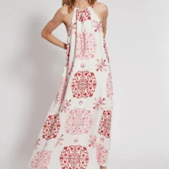 Ana Alcazar Linnen Jurk Fajea