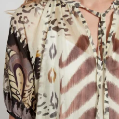 Ana Alcazar Midi Jurk Fara -Goedkope Mooie Kled Winkel ana alcazar 048933 3186 9105