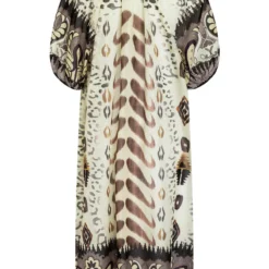 Ana Alcazar Midi Jurk Fara -Goedkope Mooie Kled Winkel ana alcazar 048933 3186 9106