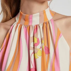 Ana Alcazar Neckholder Jurk Fawane -Goedkope Mooie Kled Winkel ana alcazar 048945 3189 9105