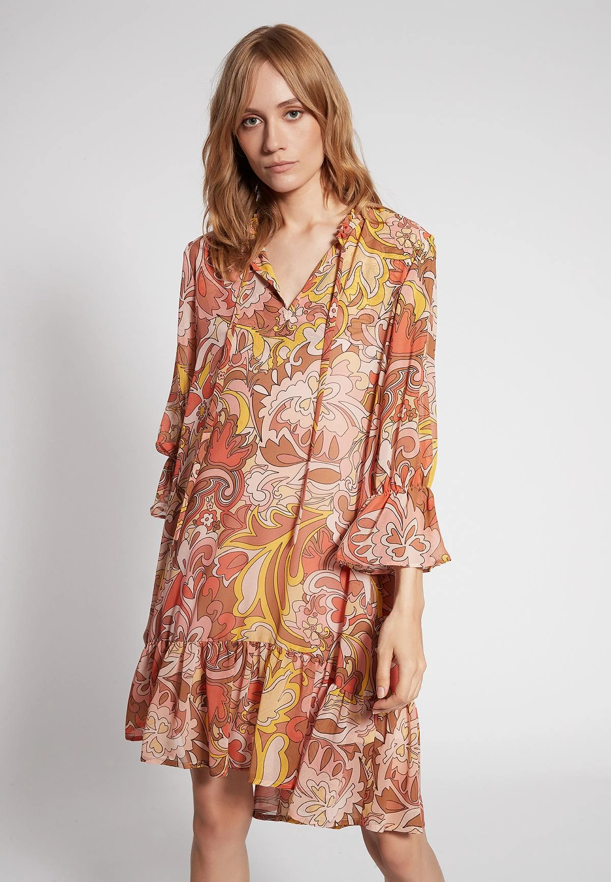 Ana Alcazar Volant Jurk Felola 2 Ana Alcazar Volant Jurk Felola - Afbeelding 2