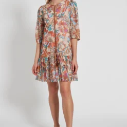 Ana Alcazar Korte Mouwen Jurk Femka