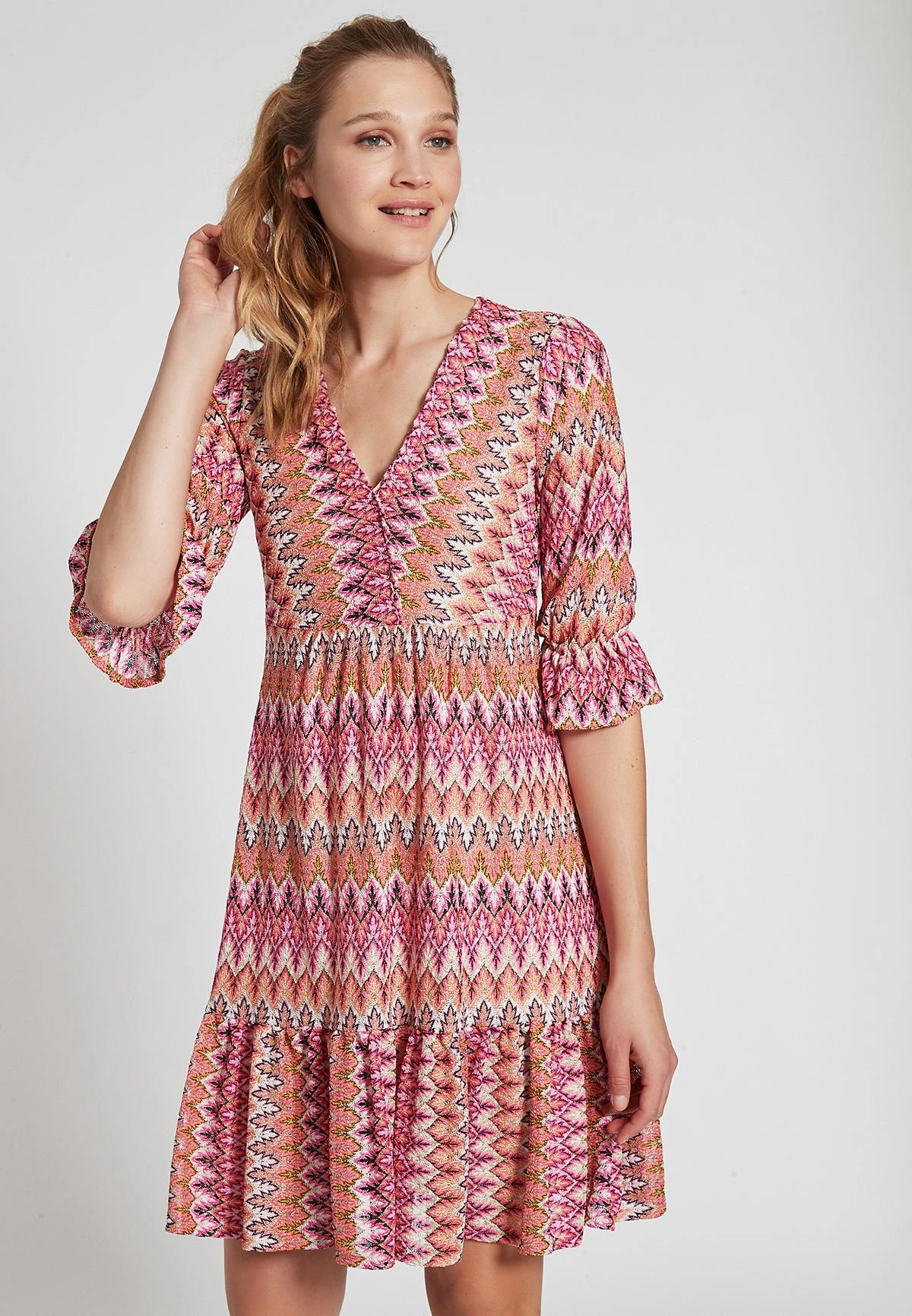 Ana Alcazar Volant Jurk Folea 2 Ana Alcazar Volant Jurk Folea - Afbeelding 2