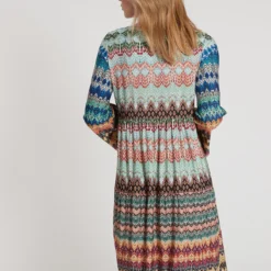 Ana Alcazar Print Jurk Genina -Goedkope Mooie Kled Winkel ana alcazar 049175 3243 9105