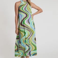 Ana Alcazar Neckholder Jurk Gealas