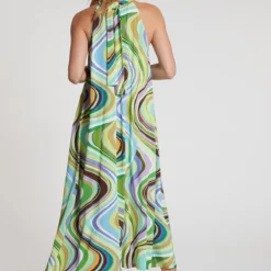 Ana Alcazar Neckholder Jurk Gealas -Goedkope Mooie Kled Winkel ana alcazar 049184 3245 9104