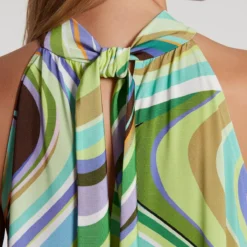 Ana Alcazar Neckholder Jurk Gealas -Goedkope Mooie Kled Winkel ana alcazar 049184 3245 9105