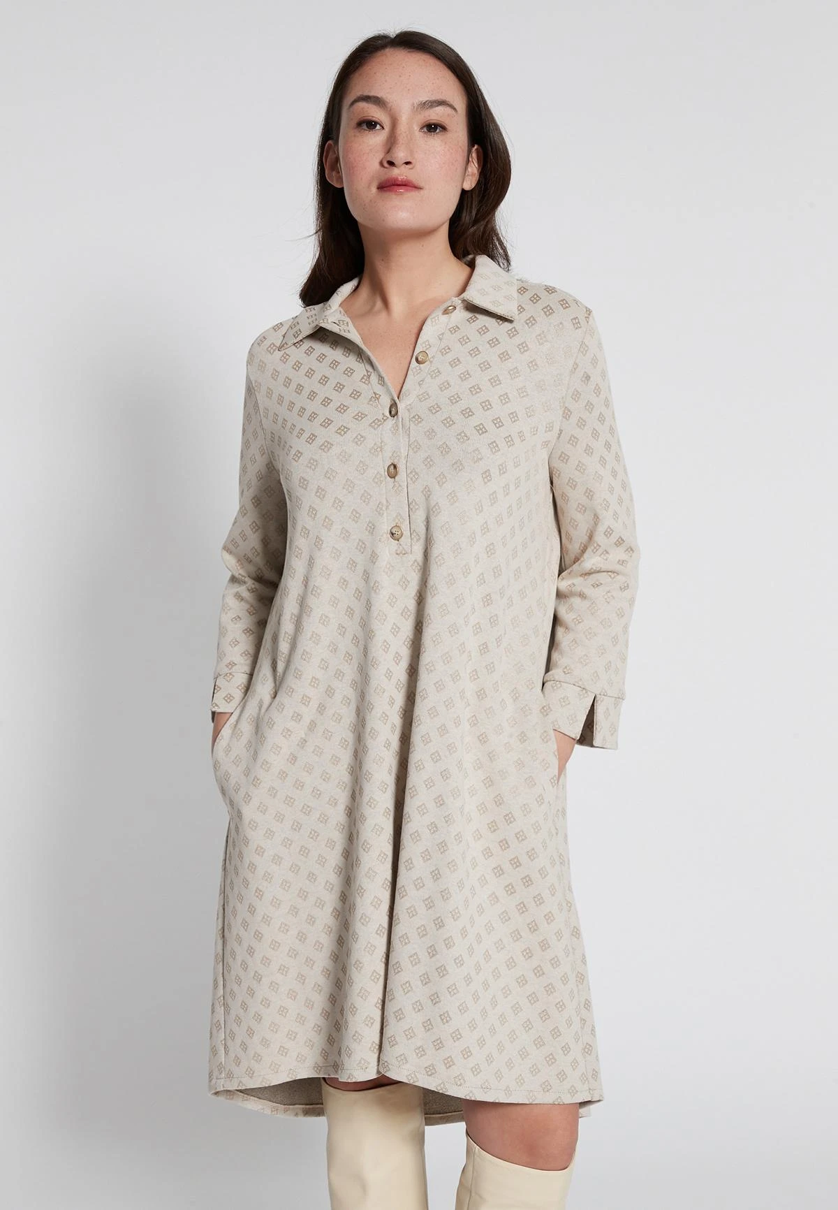 Ana Alcazar Swing Jurk Hemkis 2 Ana Alcazar Swing Jurk Hemkis - Afbeelding 2