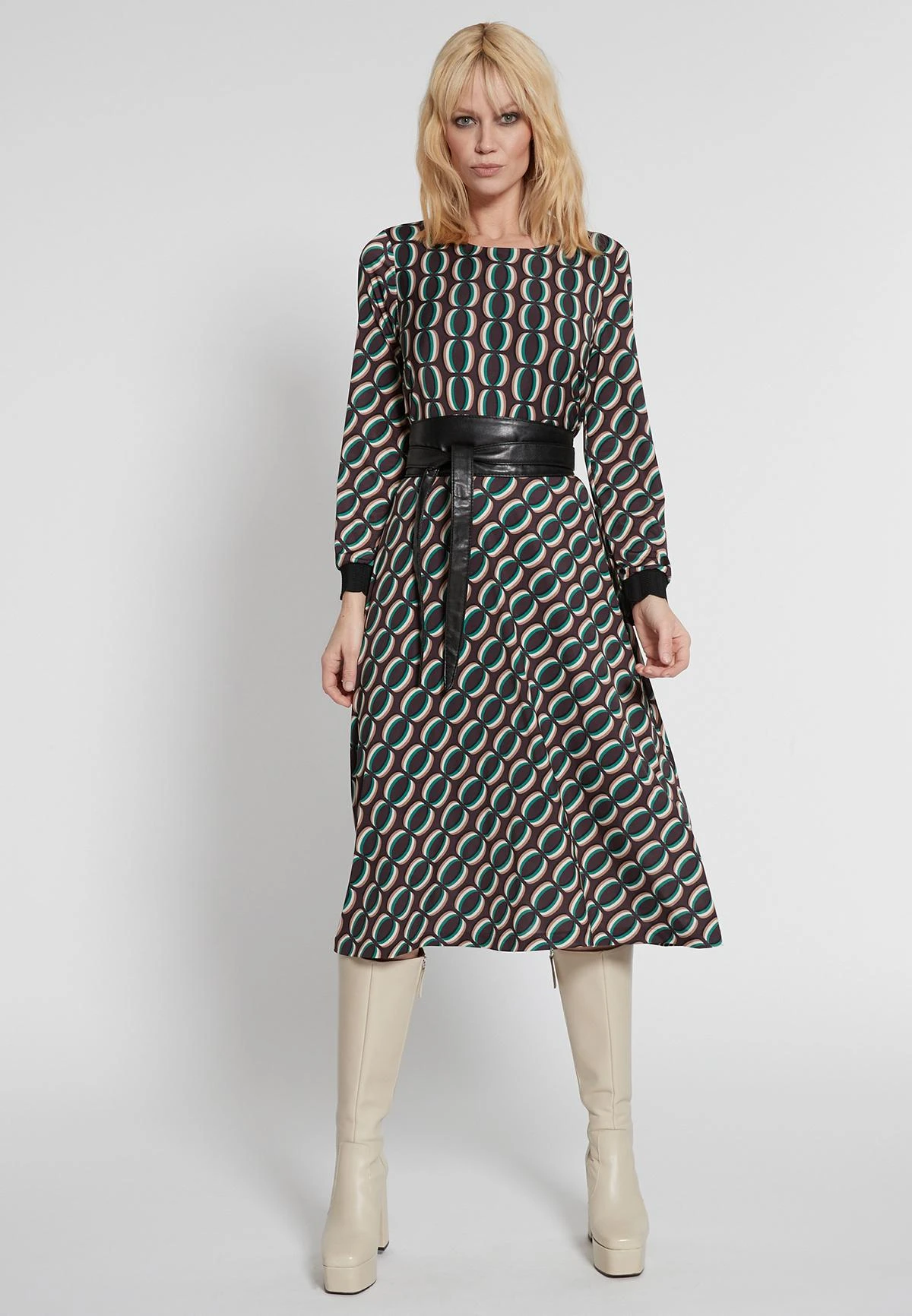 Ana Alcazar Midi Jurk Hiosa 1 Ana Alcazar Midi Jurk Hiosa